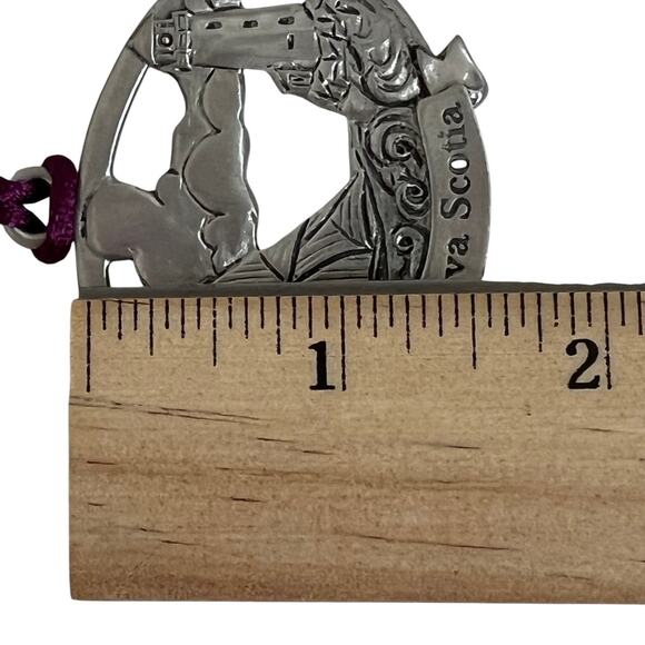 Seagull Pewter Christmas Ornament Nova Scotia Lighthouse Ship Oval - Picture 5 of 5